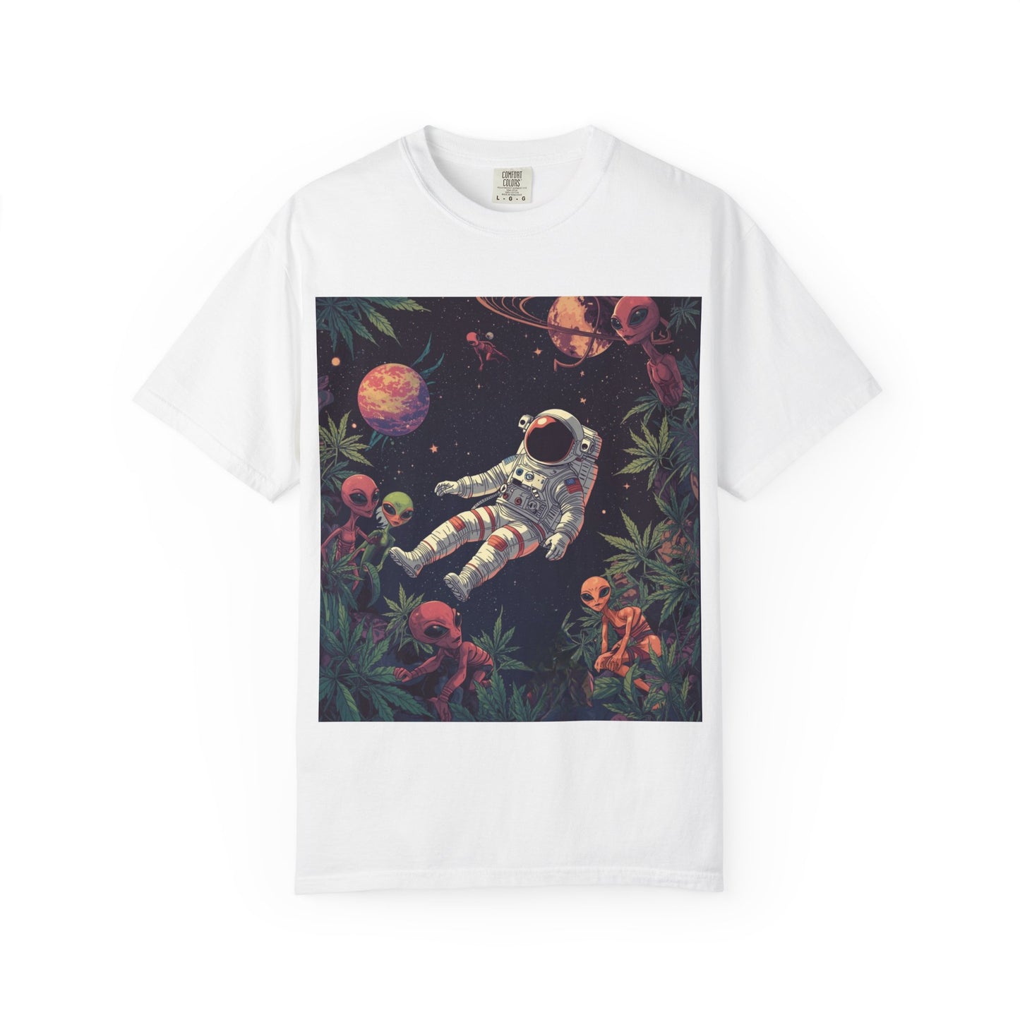 Astronaut in Floral Space